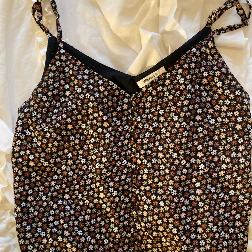 Madewell Cropped Button Blouse - image 1